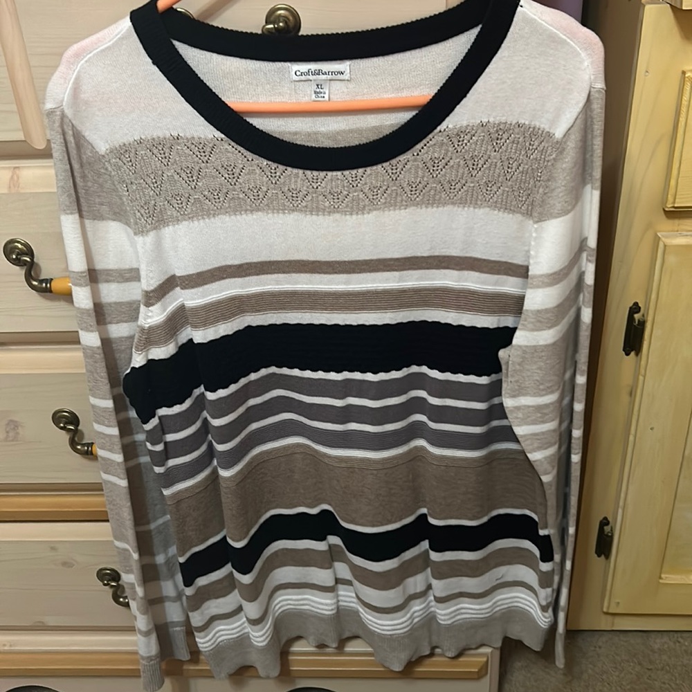 Croft & Borrow Striped Sweater
